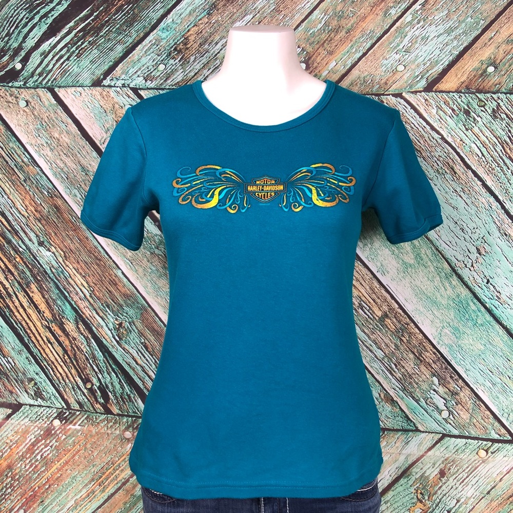 Harley Davidson| Space Coast Teal T-shirt - S